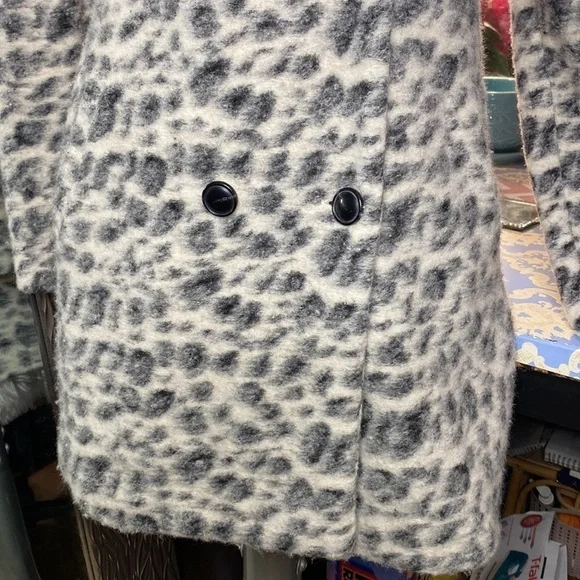 🌷CLEMENTS Ribeiro🌷Leopard Print Wool Coat​ - Picture 4 of 11